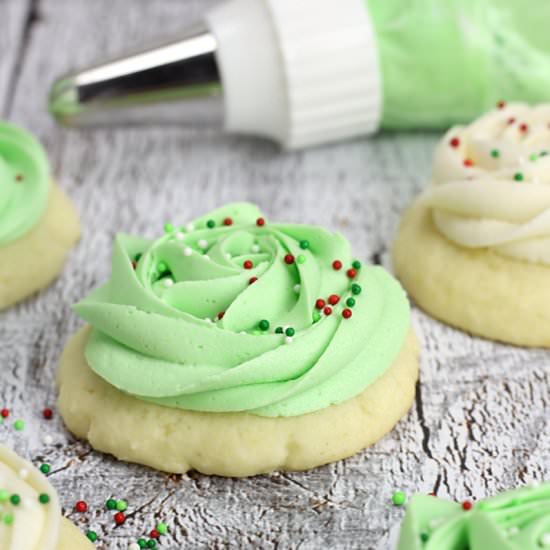 Soft Frosted Sugar Cookies