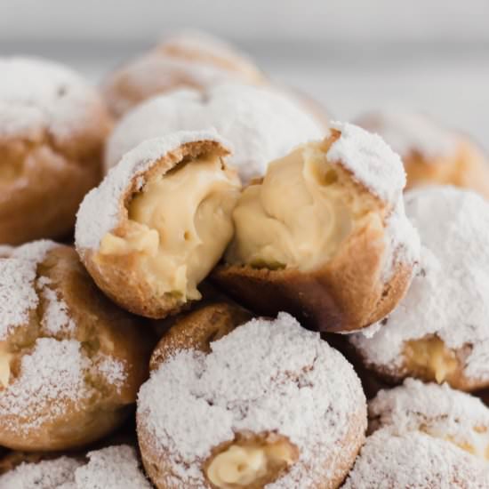 Maple Cream Puffs