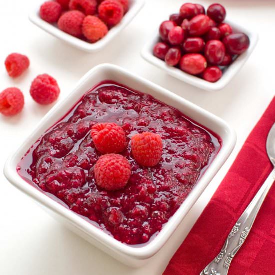 Cranberry Raspberry Sauce