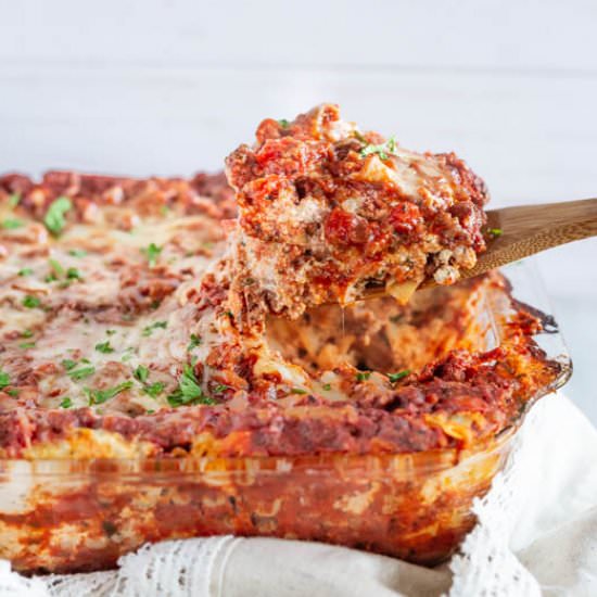 Sausage and Beef Lasagna