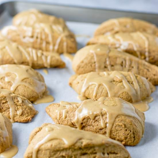 Glazed Pumpkin Scones