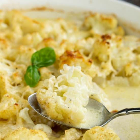 Scalloped Mascarpone Cauliflower