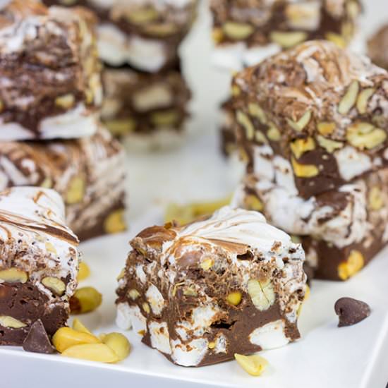Easy Rocky Road Fudge