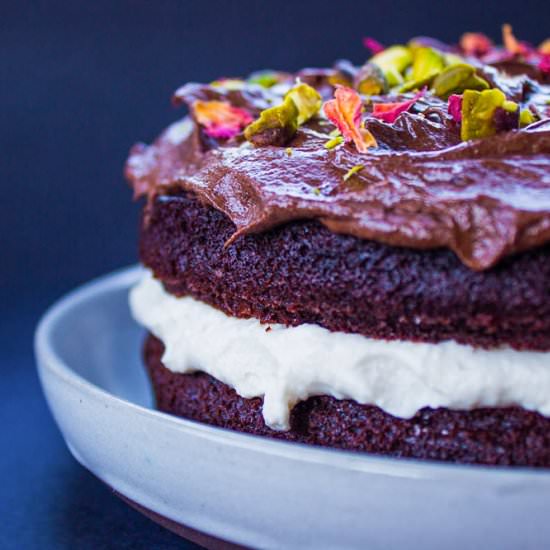 Chocolate Glop Cream Cake (vegan)