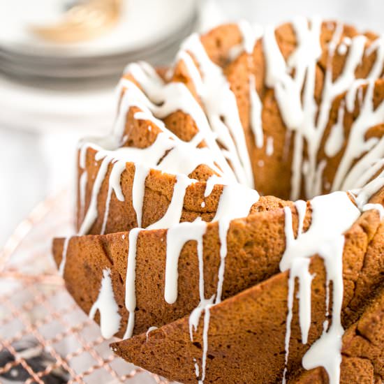 Pumpkin Pie Bundt Cake with Glaze