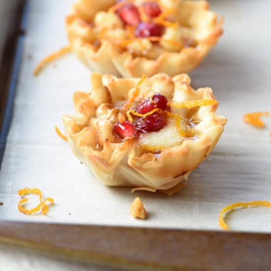 Brie and Jam Fillo Bites