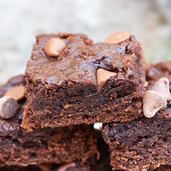 Healthy Peanut Butter Brownies
