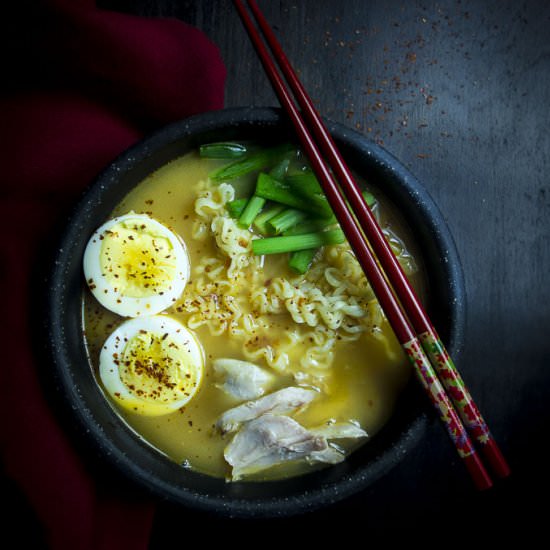 Leftover Turkey Instant Pot Ramen