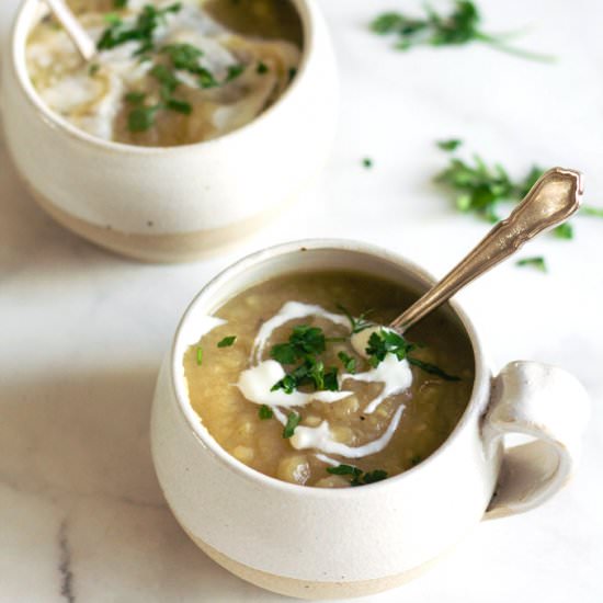 Celeriac & Pear Soup