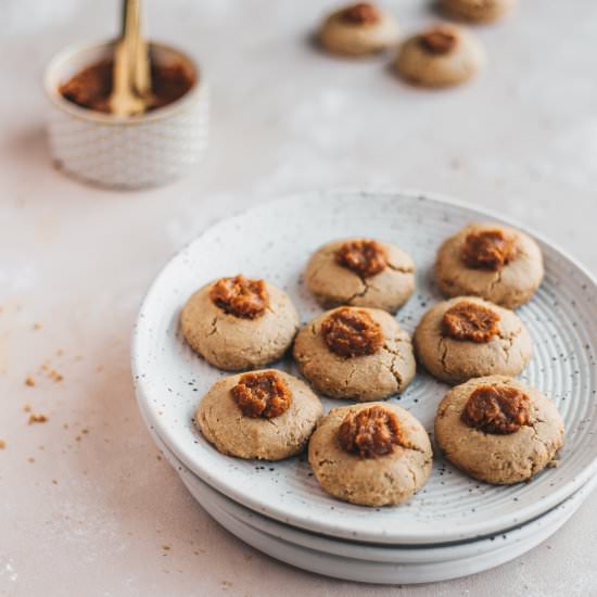 Tahini Thumbprint Cookies