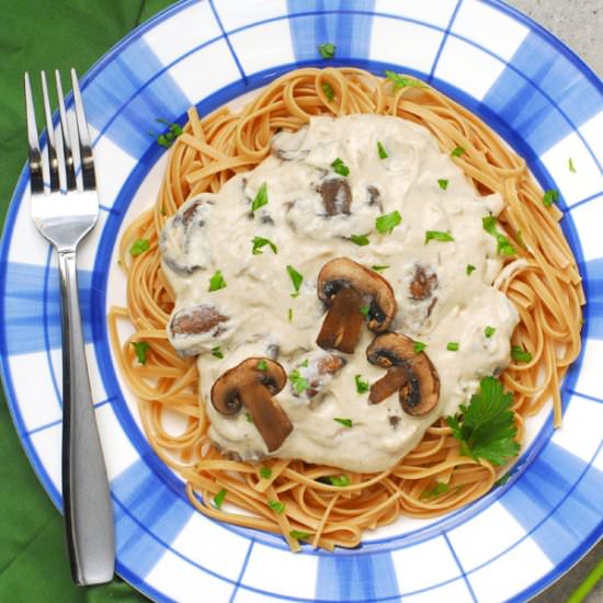 Vegan Mushroom Stroganoff