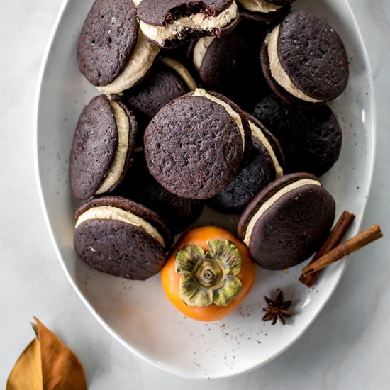 Spiced Chocolate Whoopie Pies