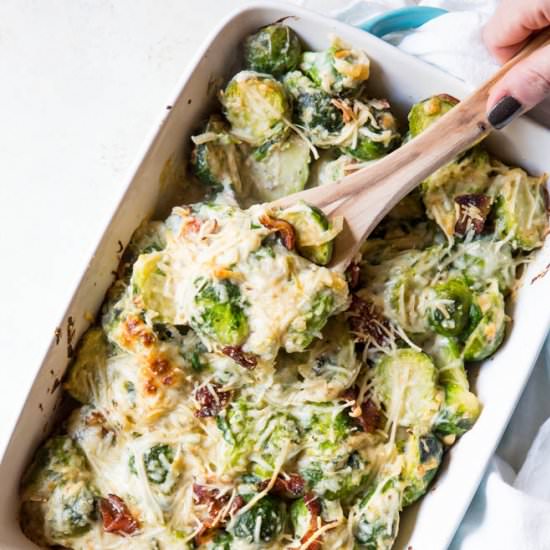 Brussels Sprouts Au Gratin