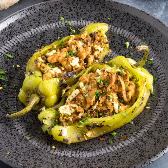 Chicken and Cheese Stuffed Peppers