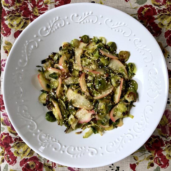 Maple Sesame Brussels Sprouts