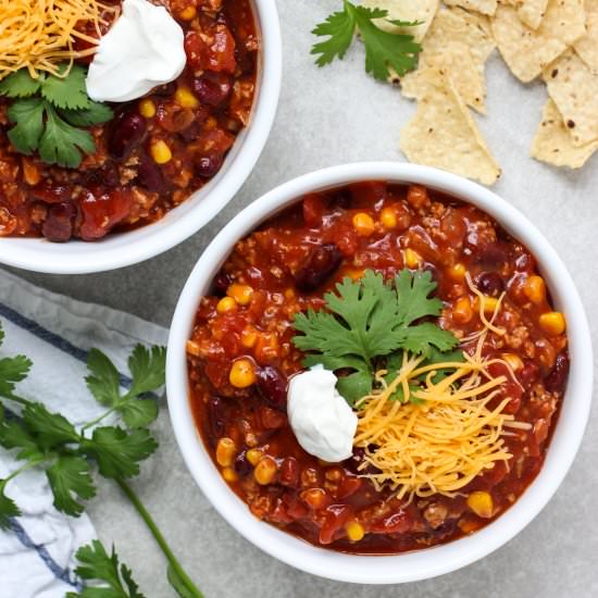 Healthy Turkey Chili