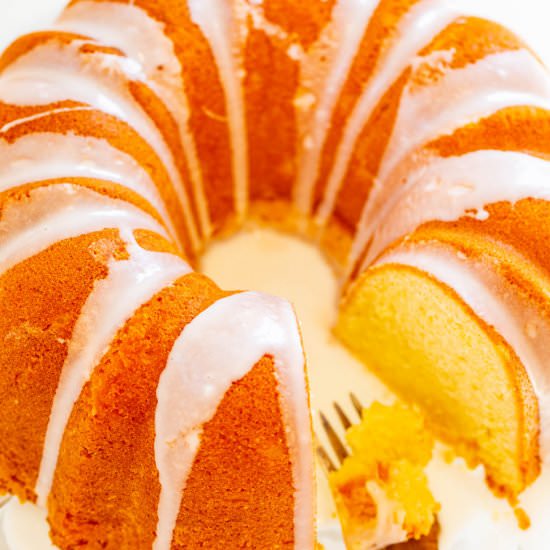 Easy Glazed Pound Cake
