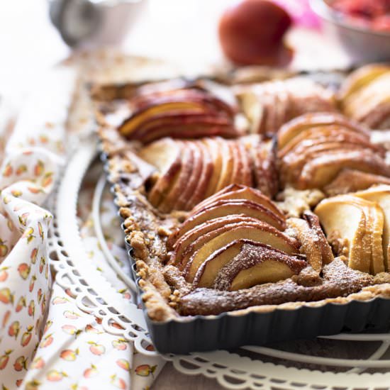 apple almond frangipane tart