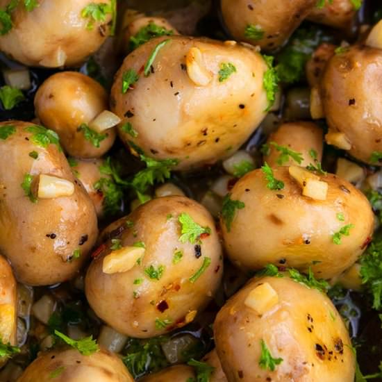 Easy Garlic Mushrooms