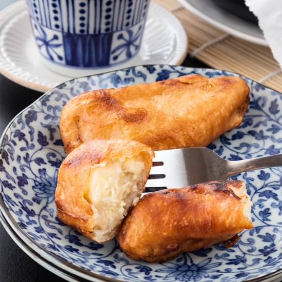honey batter banana fritters