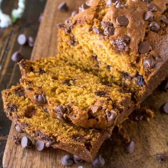 Chocolate Chip Pumpkin Bread