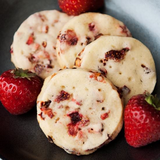 Strawberry Vanilla Shortbread