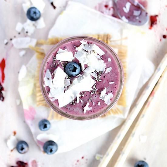 Blueberry Balsamic Super Smoothie