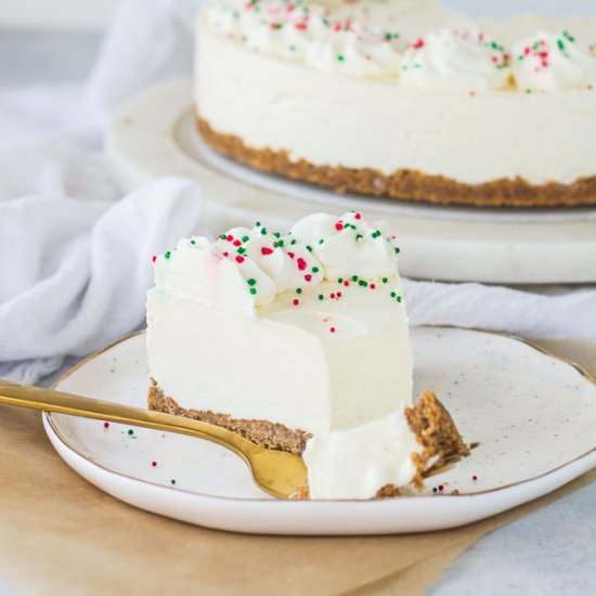No-Bake Eggnog Cheesecake