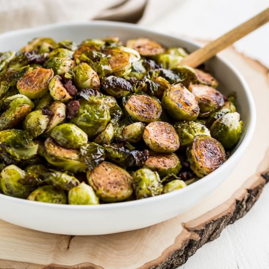 Caramelized Bacon Brussels Sprouts