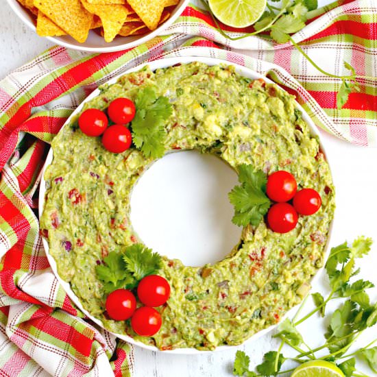 Guacamole Christmas Wreath