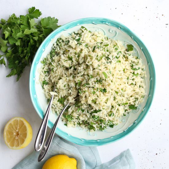 Easy Gremolata Cauli-Rice
