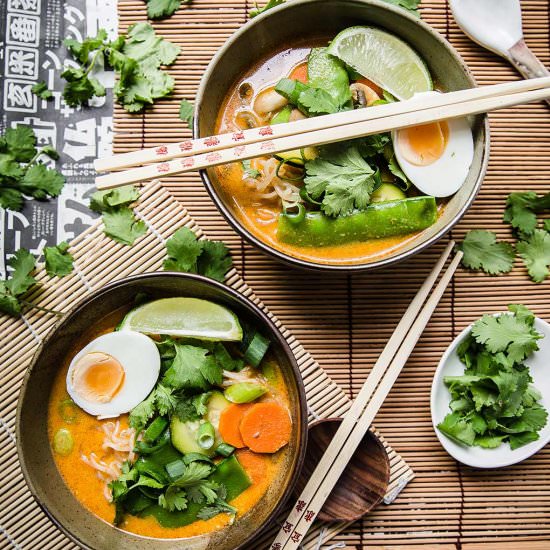 Vegetable Laksa Noodles