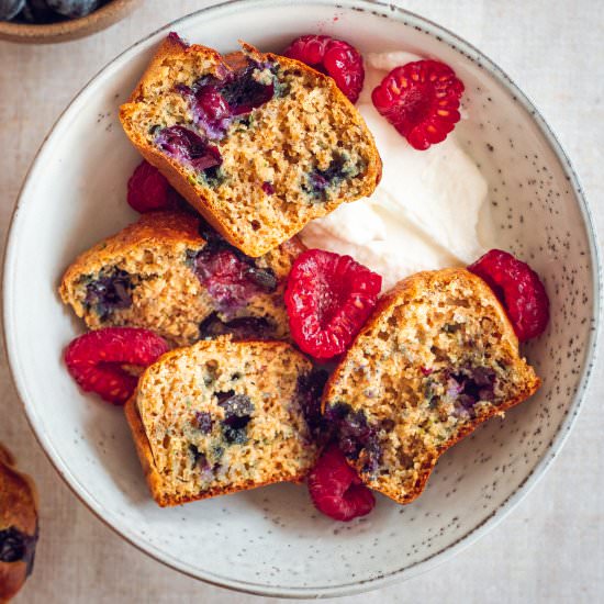 Blueberry Zucchini Muffins