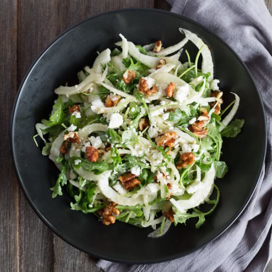 Pear Fennel Arugula Salad