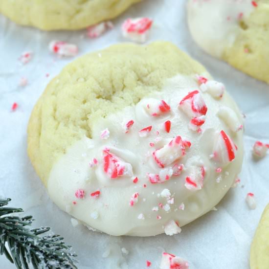 Peppermint Crunch Sugar Cookies