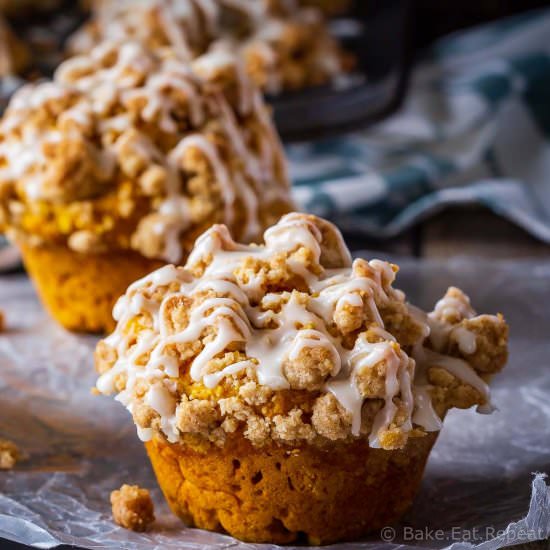 Pumpkin Spice Muffins Crumb Topping