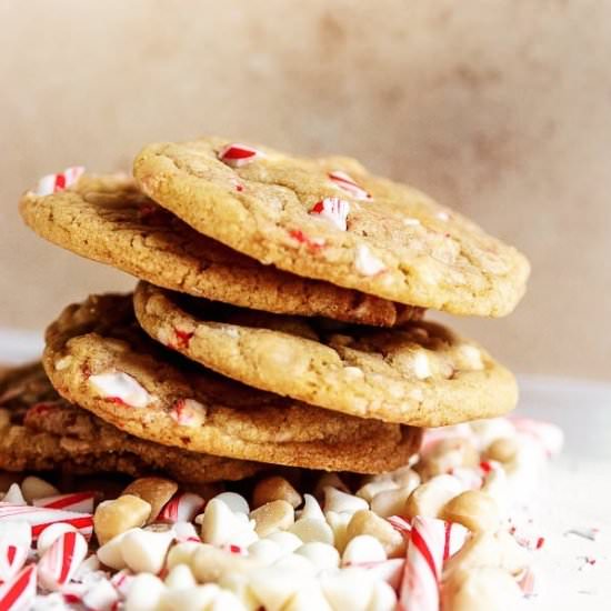 White Chocolate Candy Cane Cookies