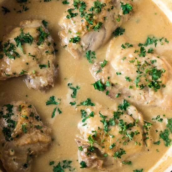 Chicken in White Sauce