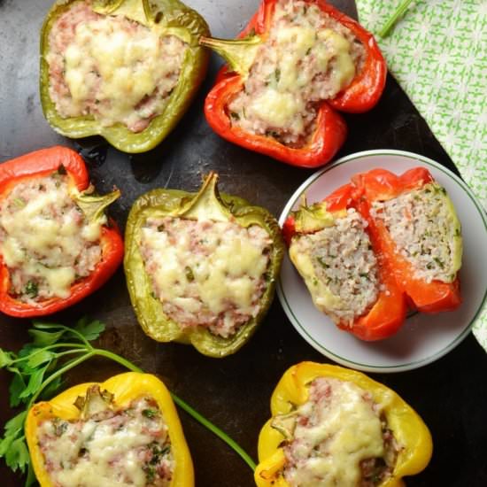 Turkey Stuffed Peppers Appetizer