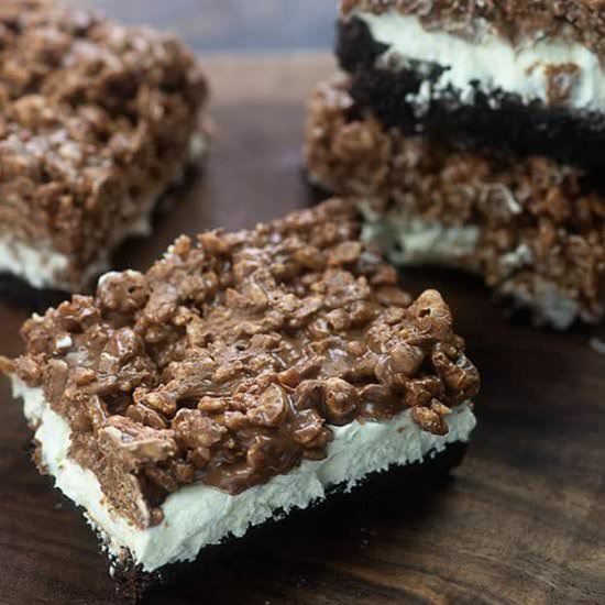 CHOCOLATE PEANUT BUTTER BROWNIES