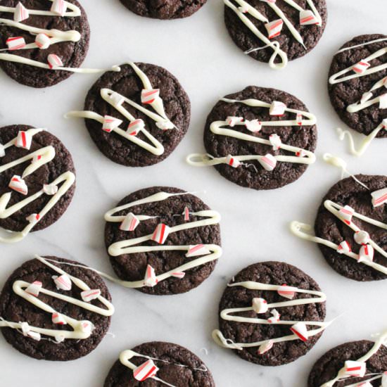 Dark Chocolate Peppermint Cookies