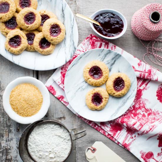 Jam Thumbprint Cookies