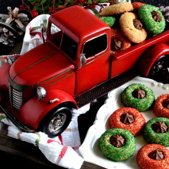 Christmas Peanut Butter Rosettes
