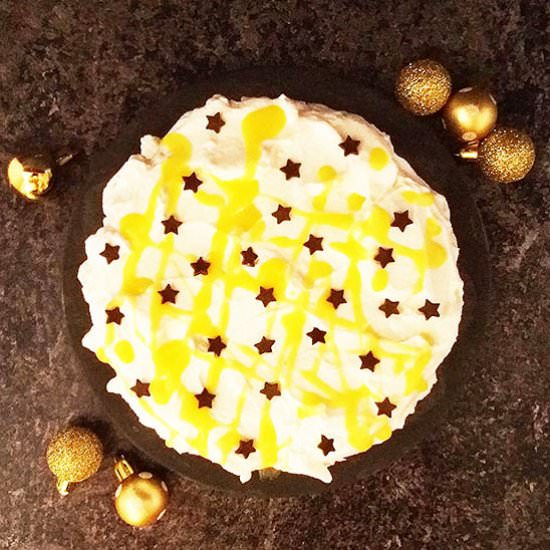 Triple Eggnog Chocolate Cake