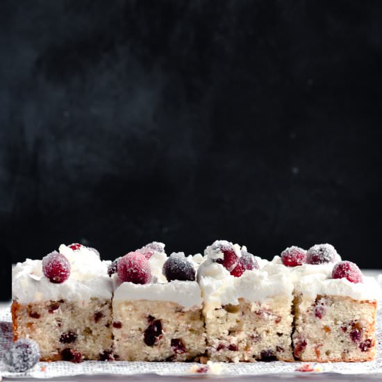 White Chocolate Cranberry Cake