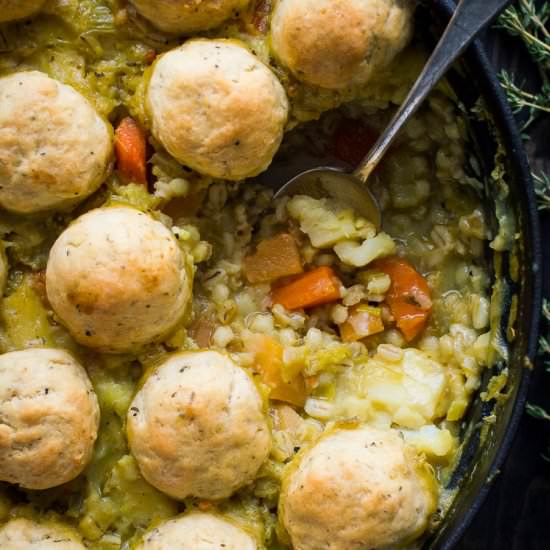 Vegetable Pearl Barley Stew (Vegan)