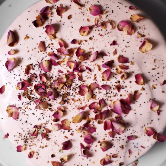 cardamom rose gingerbread cake