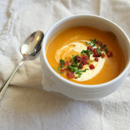 Butternut Squash & Chestnut Soup