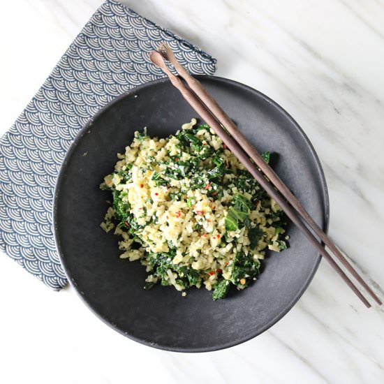 “Fried” Cauliflower Rice