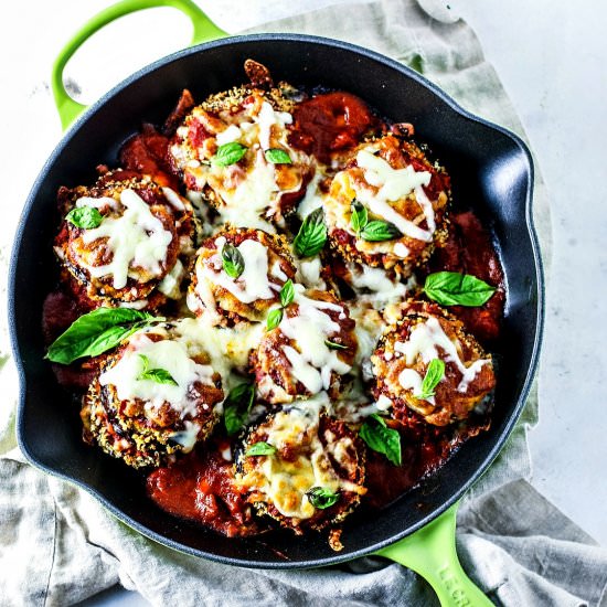 easy baked eggplant parmesan